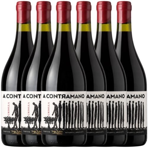 Vino Jorge Rubio A Contramano Criolla Chica 750ml x6 unidades