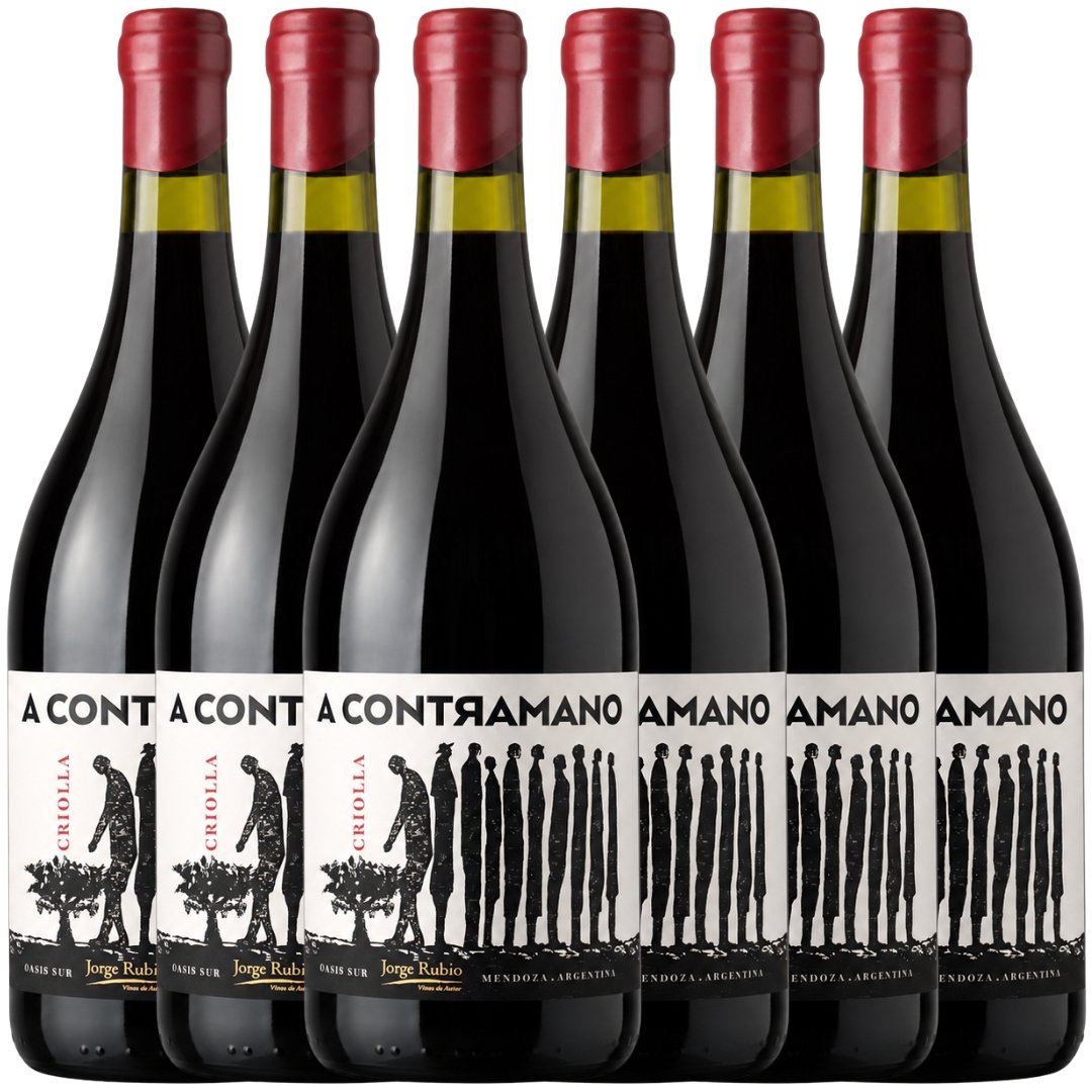 Vino Jorge Rubio A Contramano Criolla Chica 750ml 6 unidades