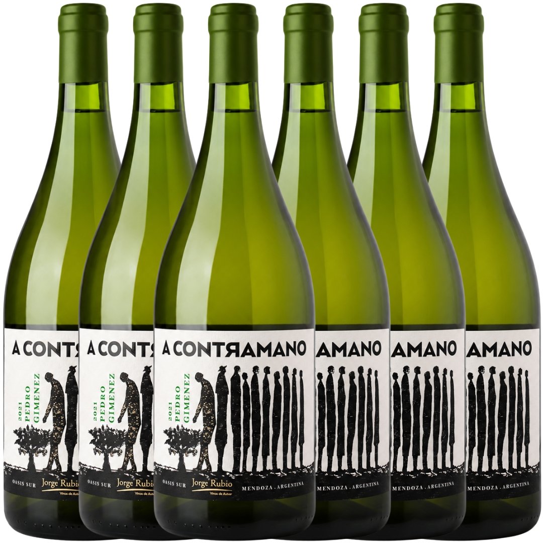 Vino Jorge Rubio A Contramano Pedro Giménez 750ml 6 unidades