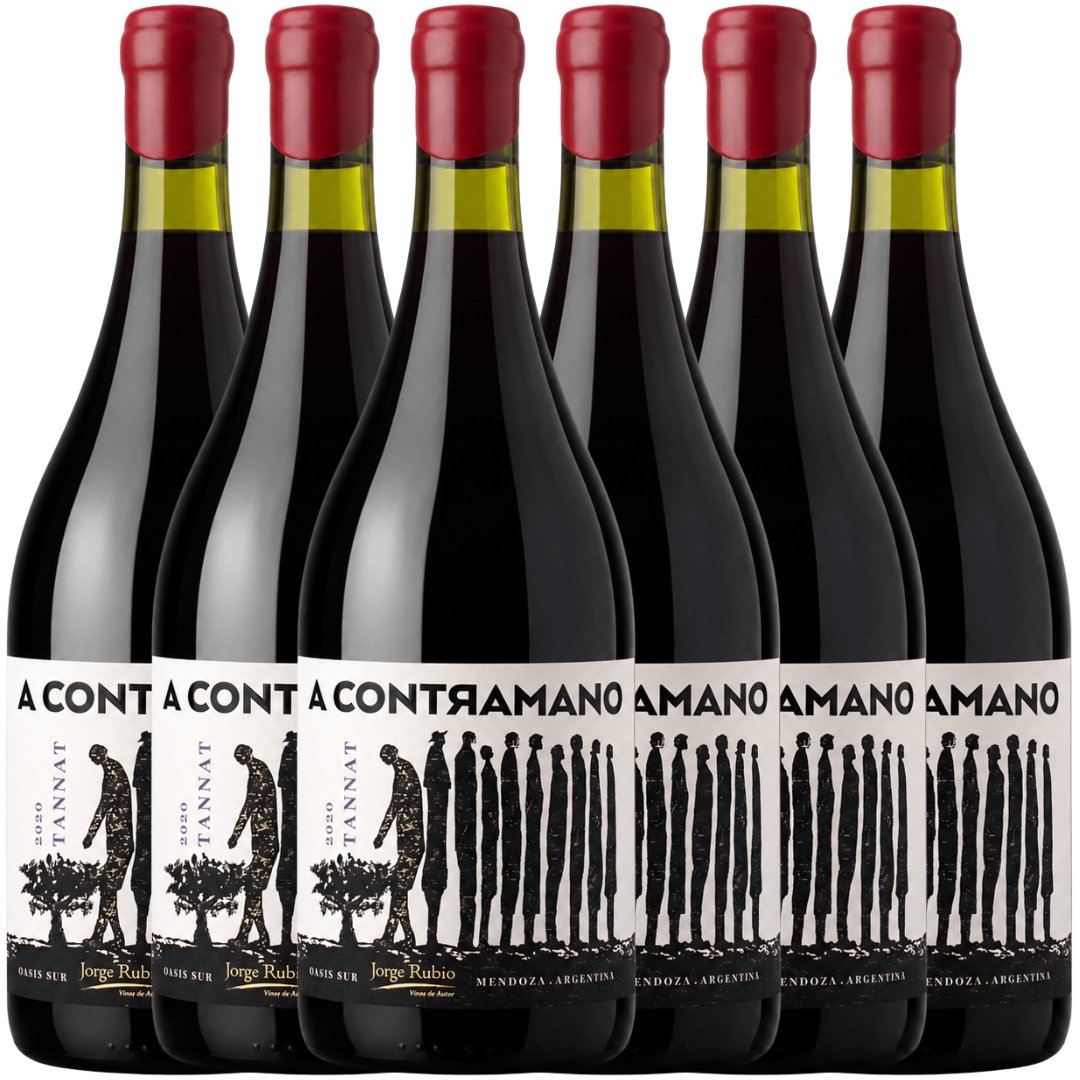 Vino Jorge Rubio A Contramano Tannat 750ml 6 unidades