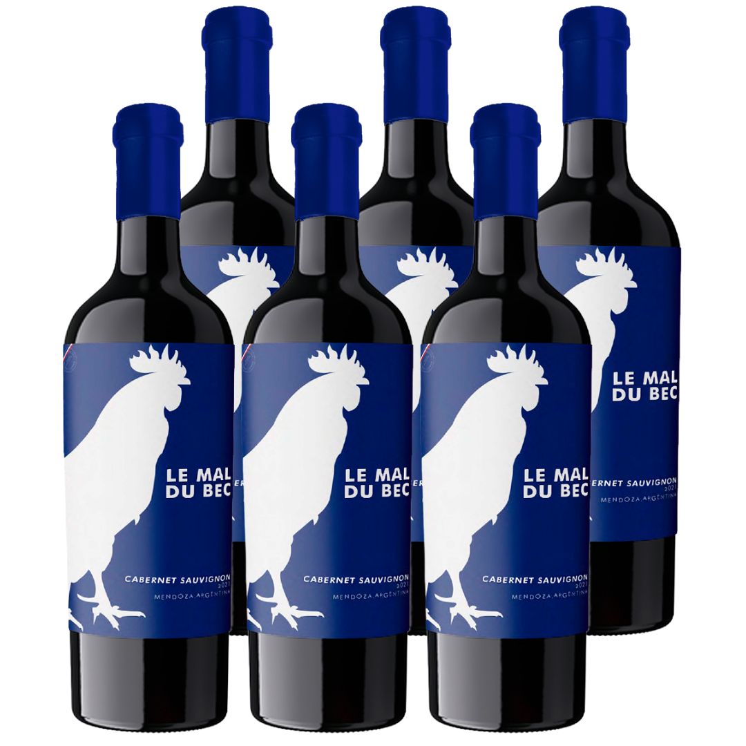 Vino Le Mal Du Bec cabernet sauvignon x 6 unidades
