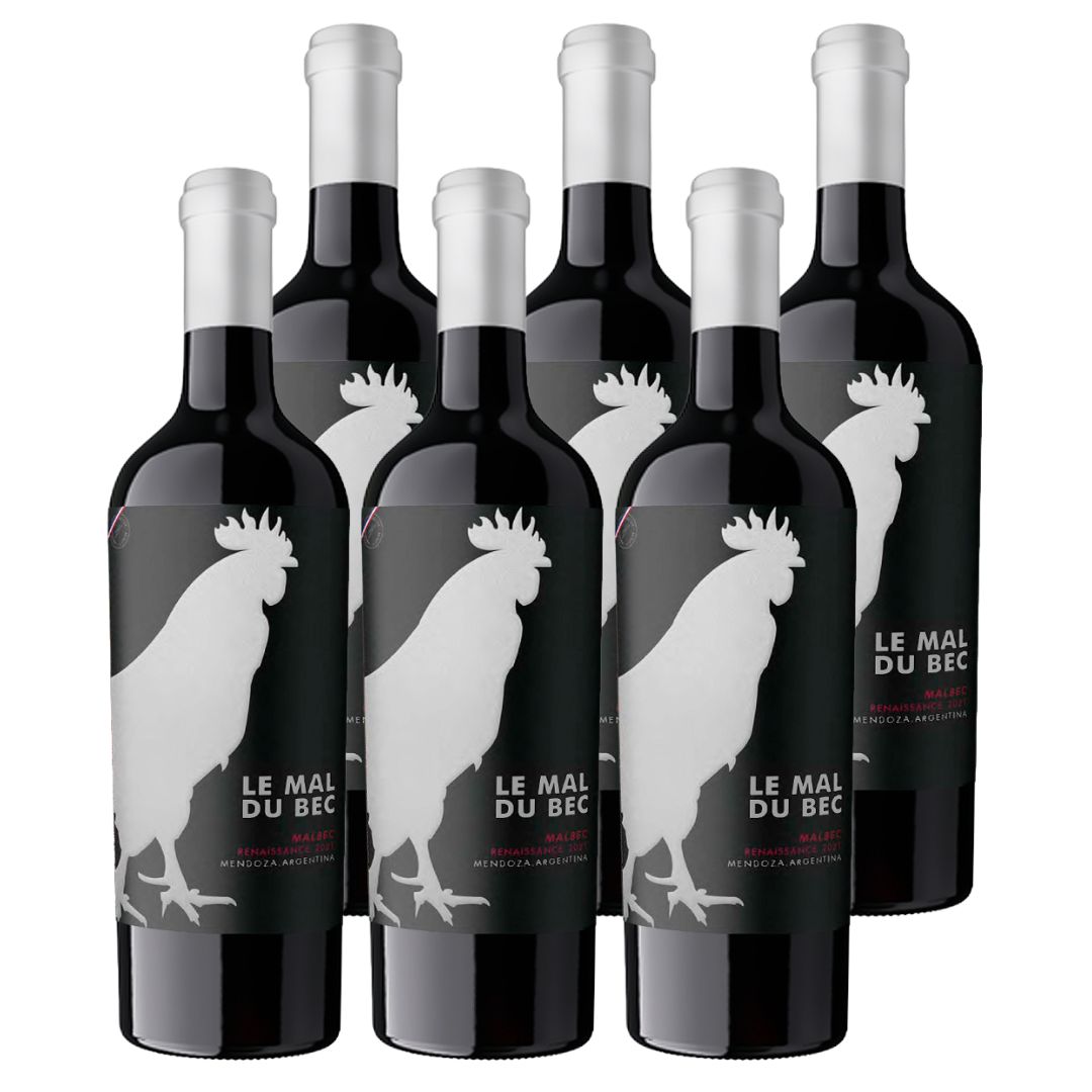 Vino Le Mal Du Bec Renaissance Malbec x 6