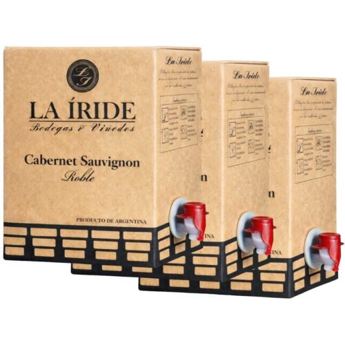 Vino La Iride Cabernet Sauvignon Bag In Box x3 unidades