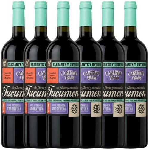 Vino Budeguer Tucumén Reserva Cabernet Franc 750ml x6 unidades