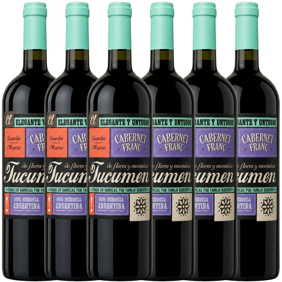 Caja Budeguer Tucumén Reserva Cabernet Franc x6