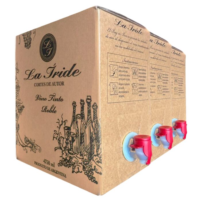 Vino Corte de Autor Premium Bag in Box La Iride 5 Litros x 3