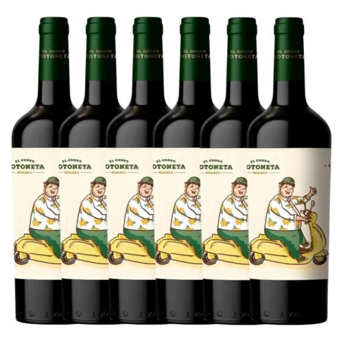 Vino El Gordo Motoneta Malbec x 6 unidades