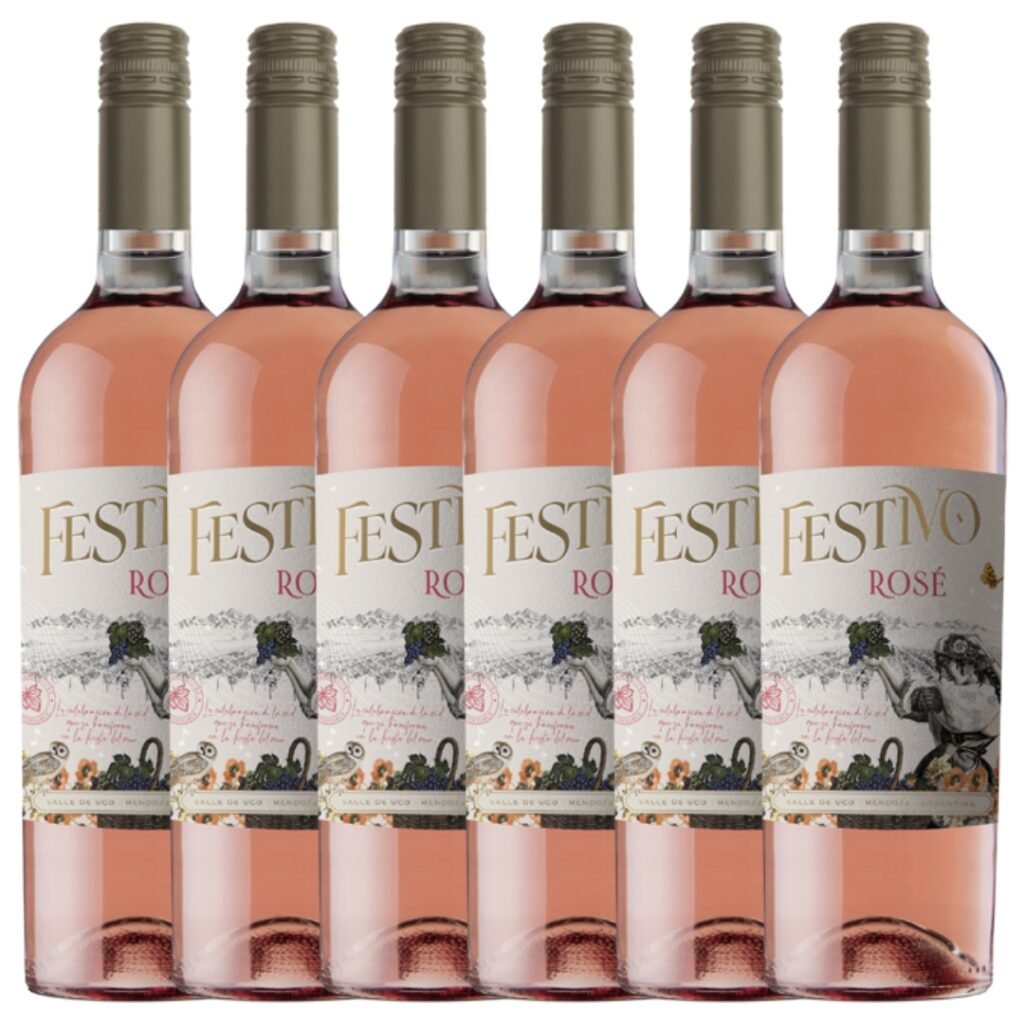 Vino Festivo Rose Monteviejo x 6 unidades