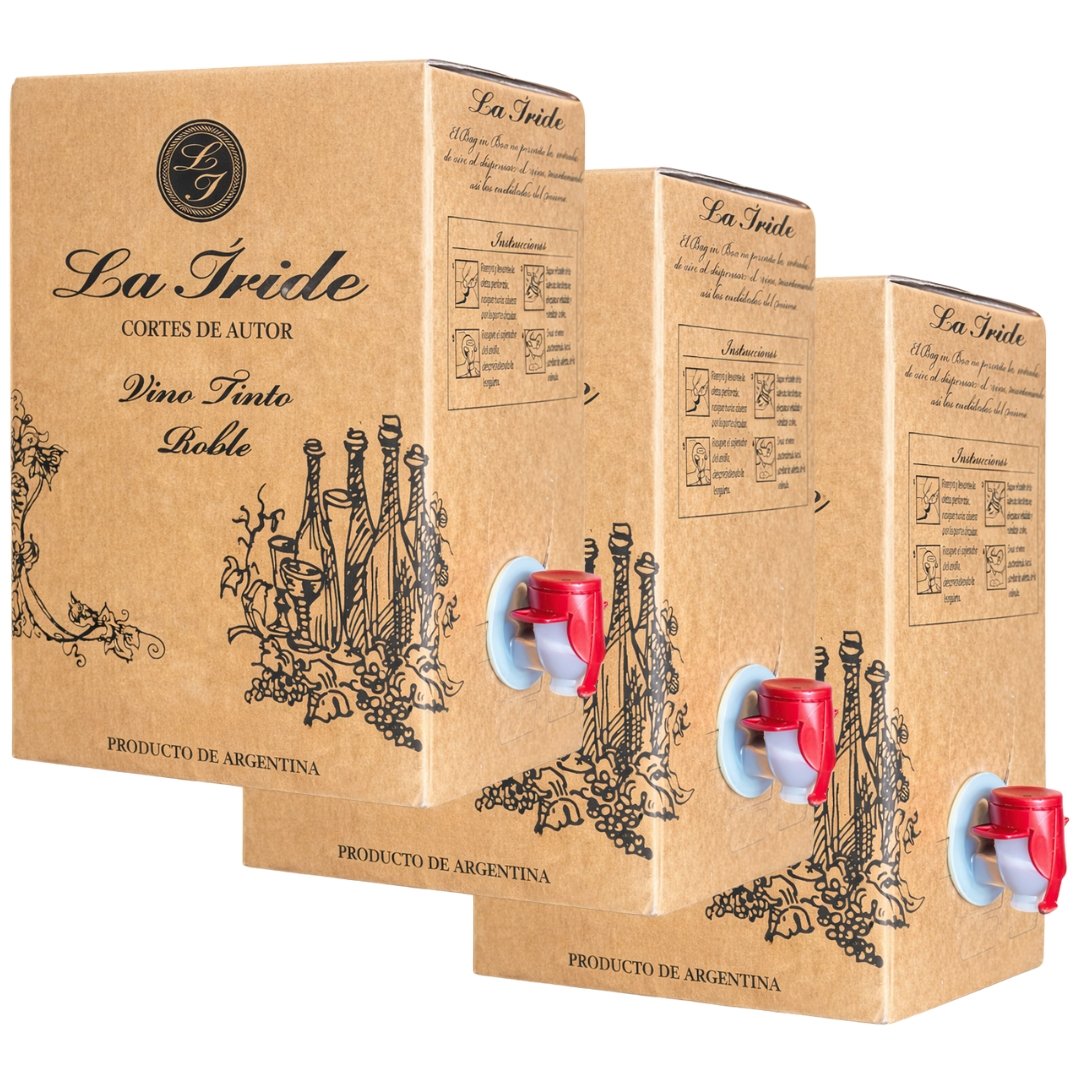 Vino La Iride Premium Cortes de Autor Bag in Box x3 unidades