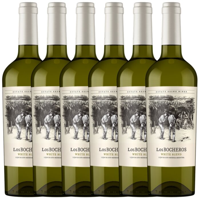 Vino White Blend Los Bocheros x 6 unidades