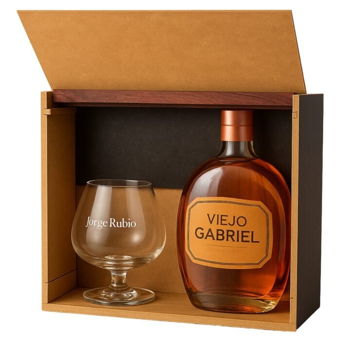 Estuche Cognac Viejo Gabriel más Copa