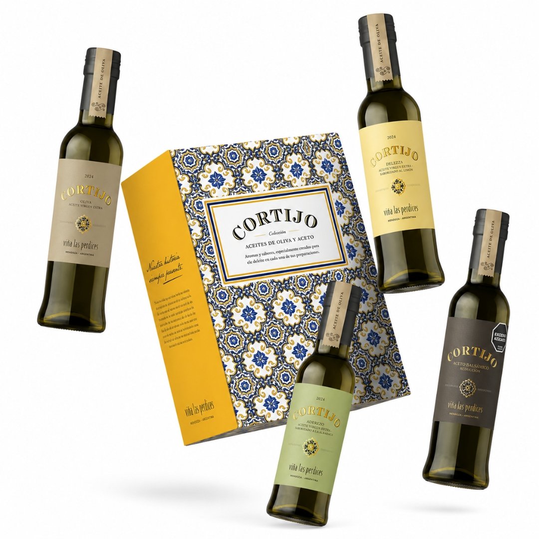 Estuche Mix Aceite Cortijo Las Perdices x4 unidades