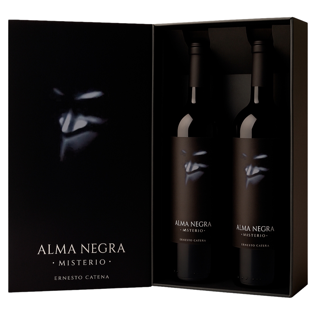Estuche Vino Alma Negra Blend de Tintas