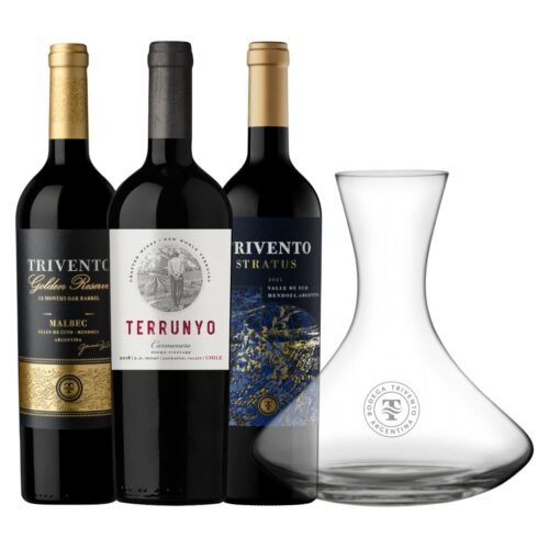 Mix Vinos Bodega Trivento más Decanter de Regalo