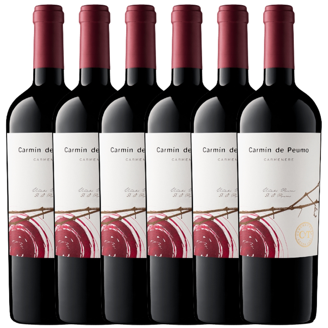 Vino Carmenere Carmín de Peumo Chile 2021 x6 unidades