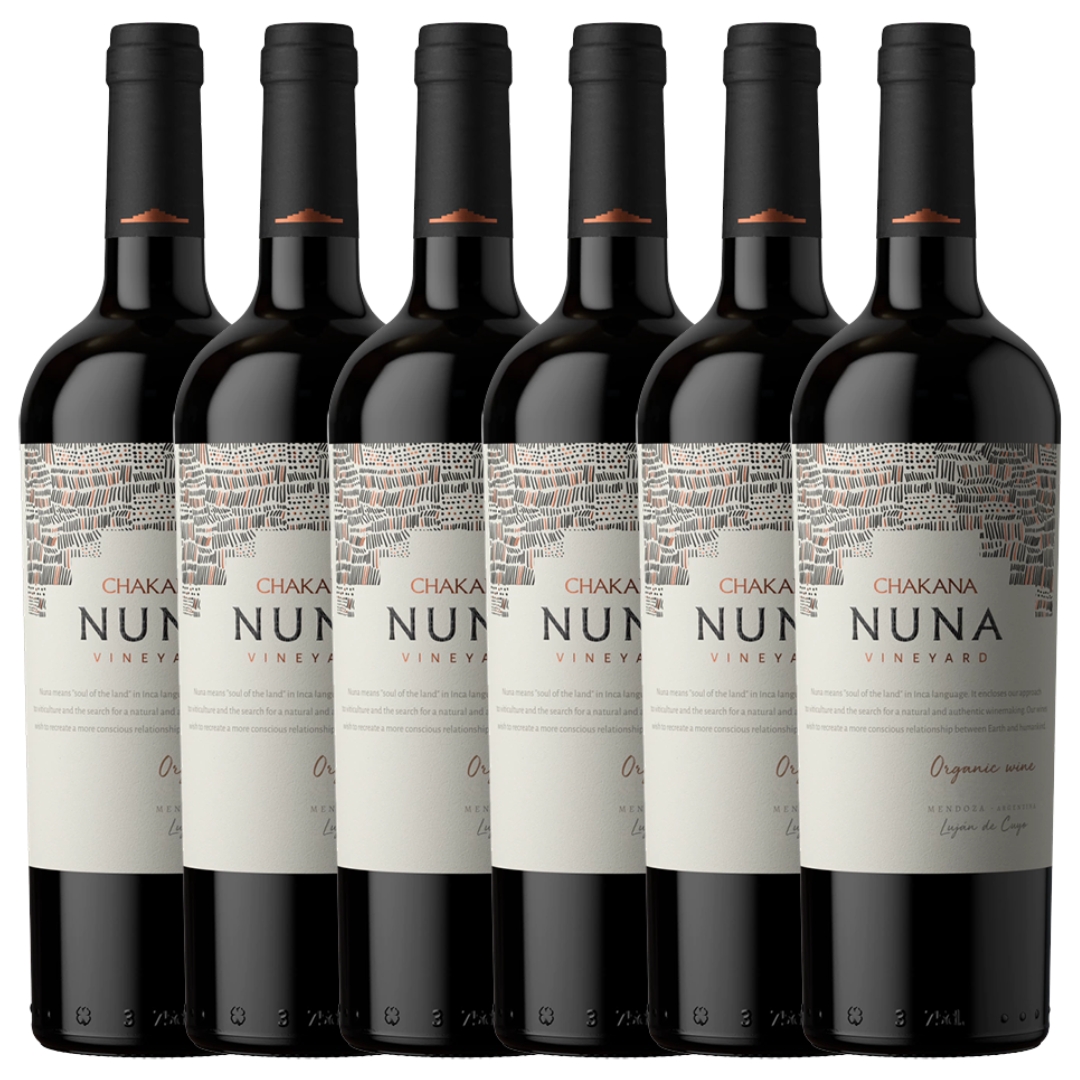Vino Nuna Chakana 750ml x6 unidades Orgánico y Biodinámico