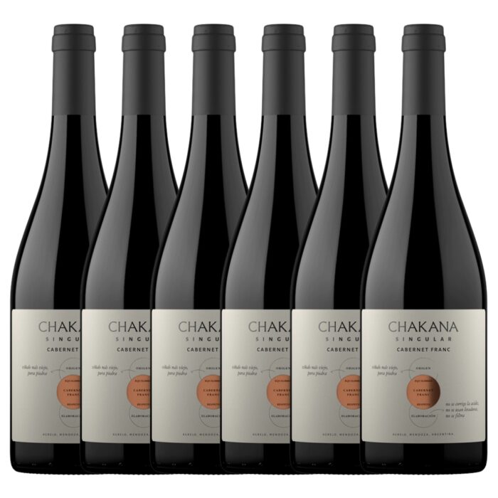 Vino Singular Cabernet Franc Chakana x6 unidades