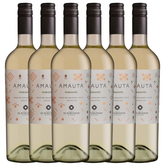 Vino Torrontes blanco Amauta Cafayate x6 unidades