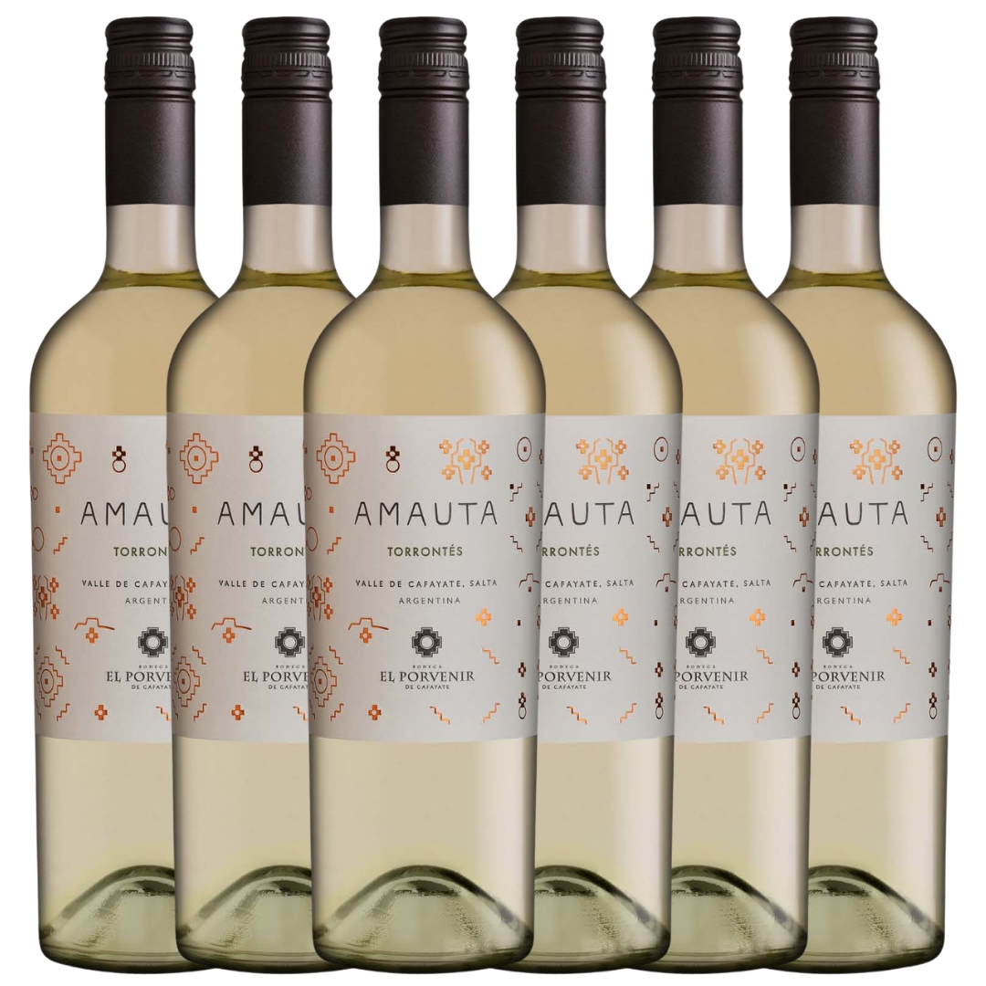 Vino Torrontes blanco Amauta Cafayate x6 unidades