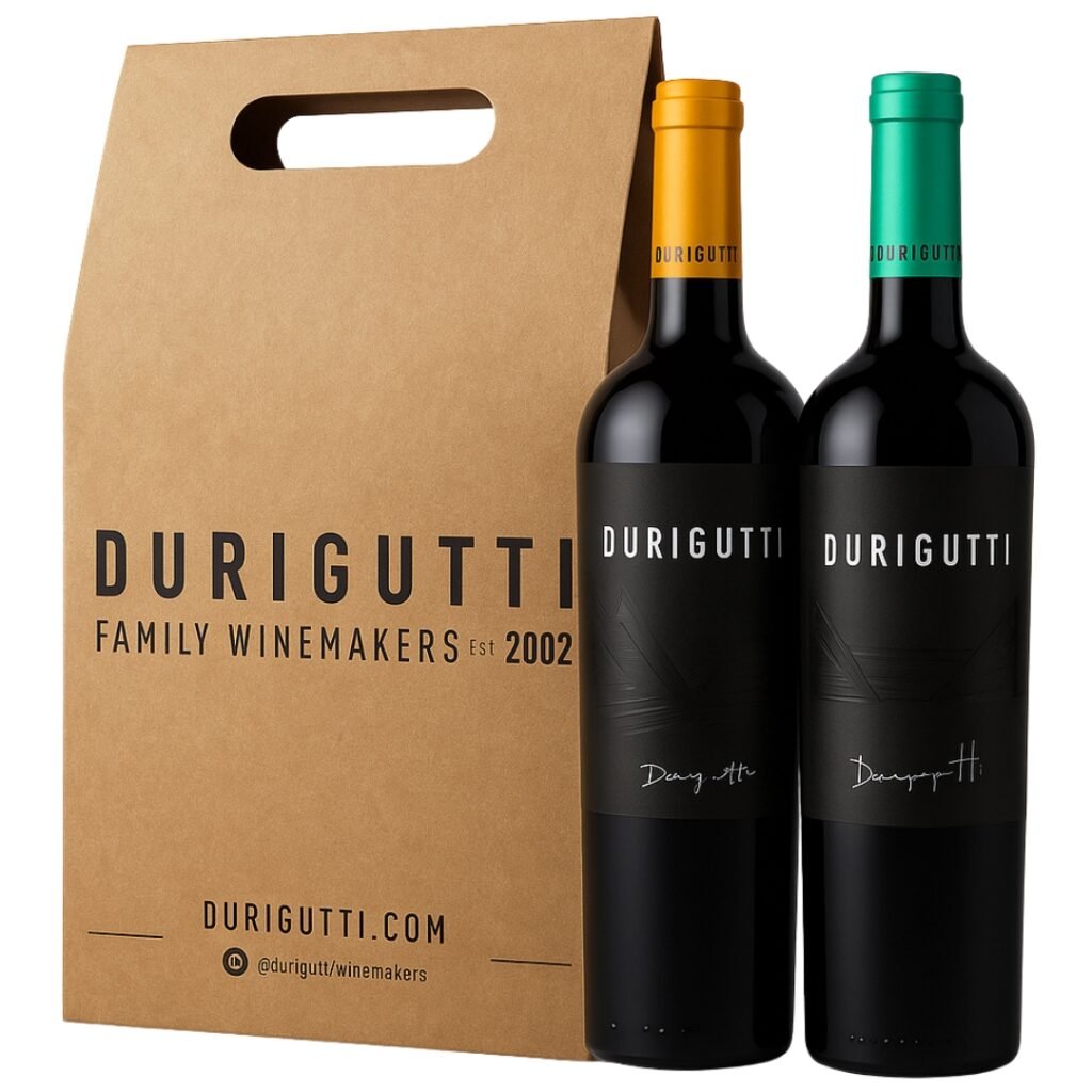 Estuche Vino Etiqueta Negra x2 unidades