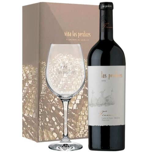 Estuche Vino Tinamú Blend + Copa
