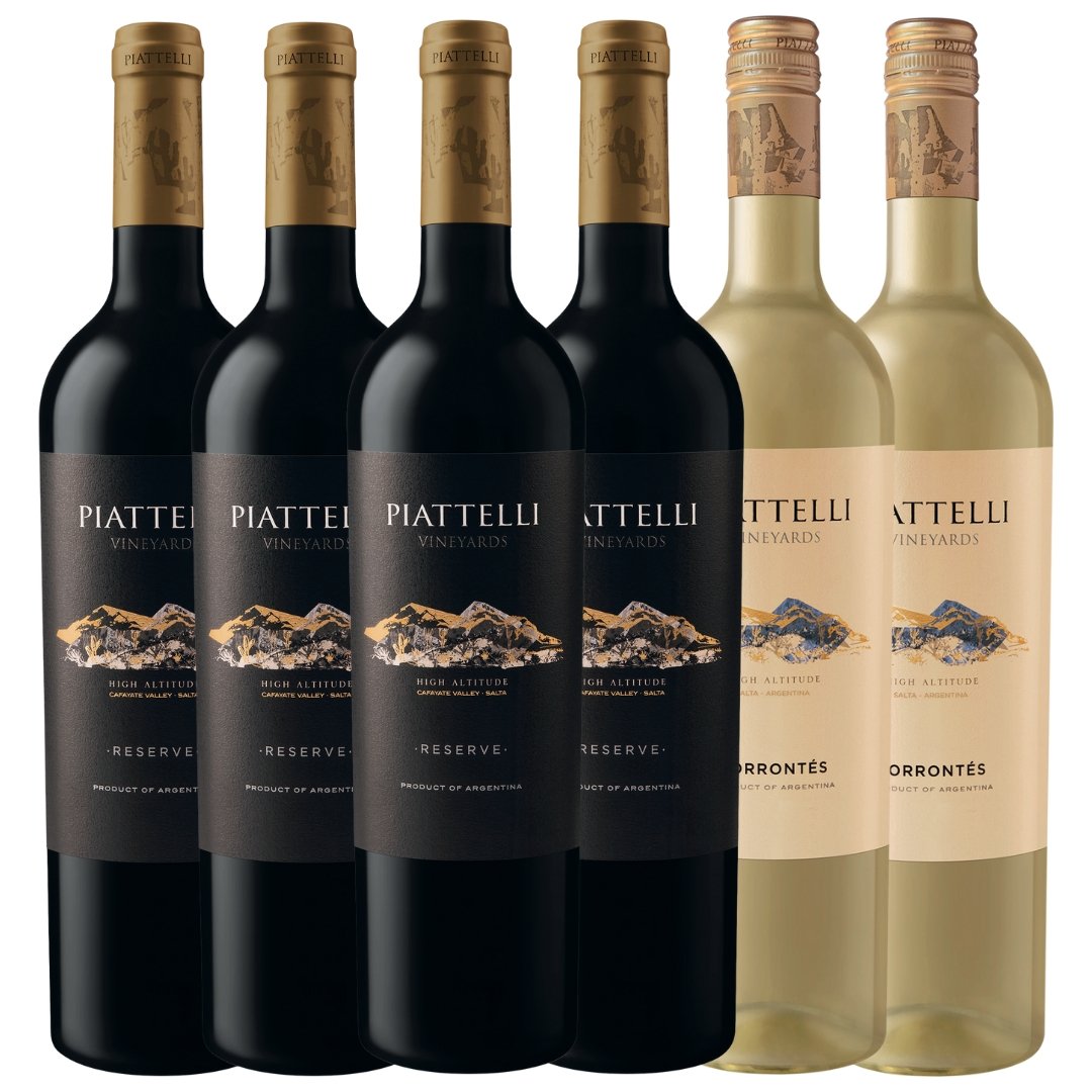 Mix Vino Piattelli Reserva Salta Cafayate x6 unidades