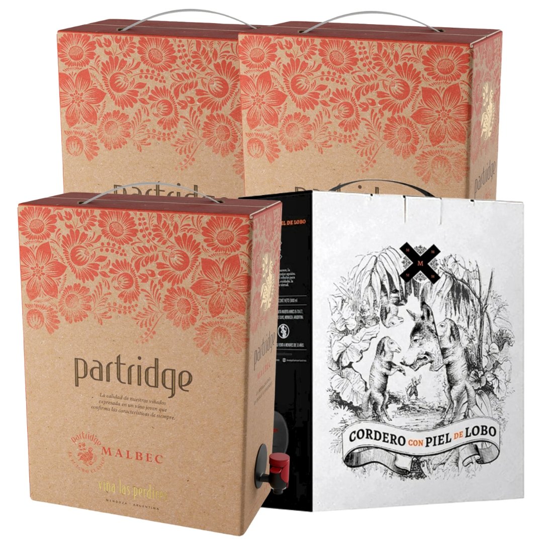 Promo Mix Vino Bag in Box Partridge + Cordero
