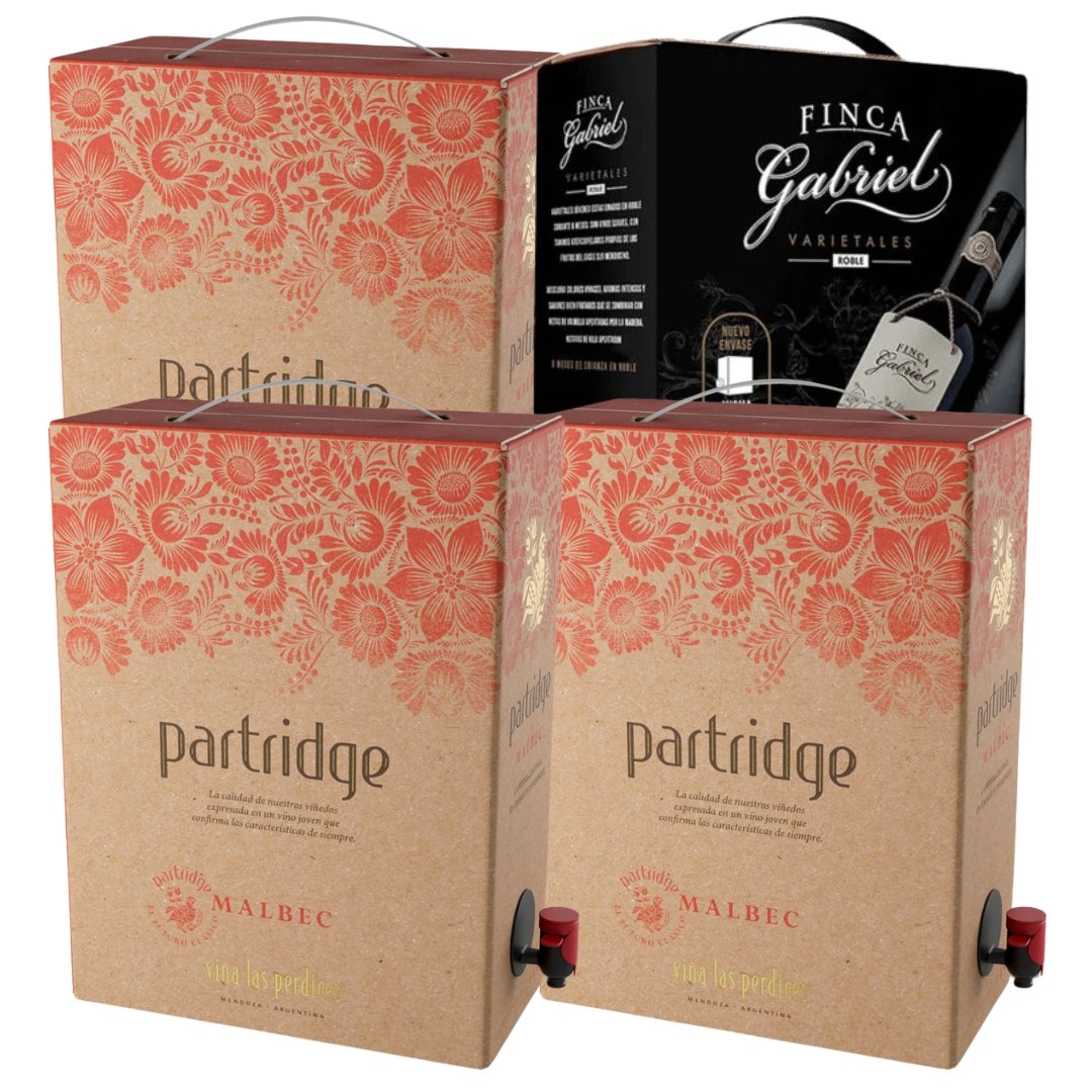Promo Mix Vino Bag in Box Partridge + Finca Gabriel