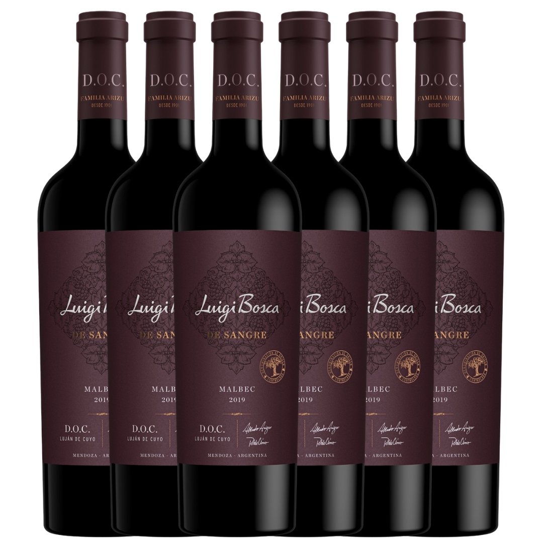 Vino De Sangre Malbec DOC x6 unidades