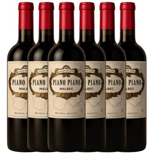 Vino Malbec Piano Piano x6 unidades