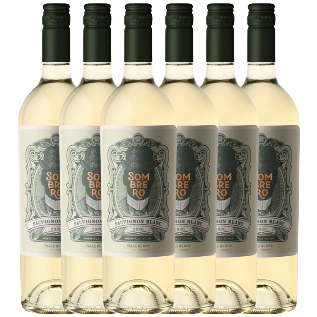 Vino Sauvignon Blanc Sombrero x6 unidades