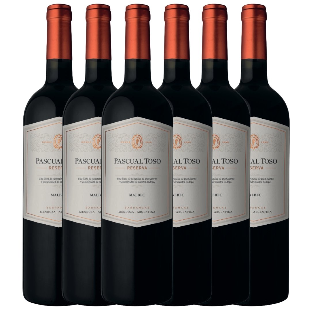 Vino Toso Reserva Malbec x6 unidades