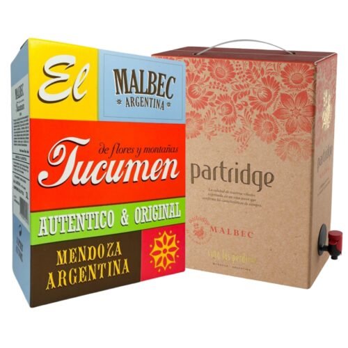 Vino Bag in Box Malbec Partridge 3 Litros + Tucumén 3 Litros