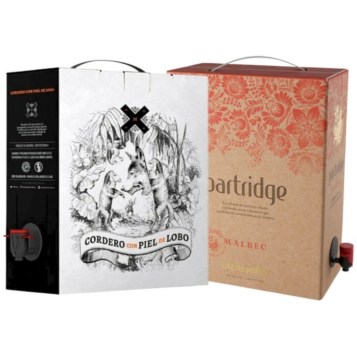 Vino Bag in Box Partridge 3 Litros + Cordero 3 Litros