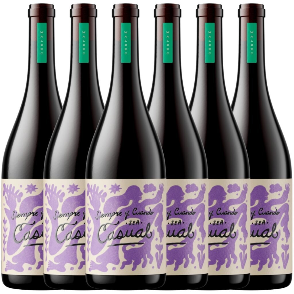 Vino Casual Malbec x6unidades