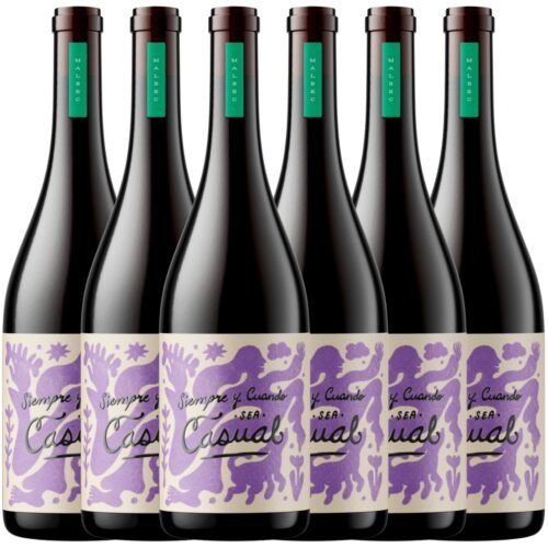 Vino Casual Malbec x6unidades