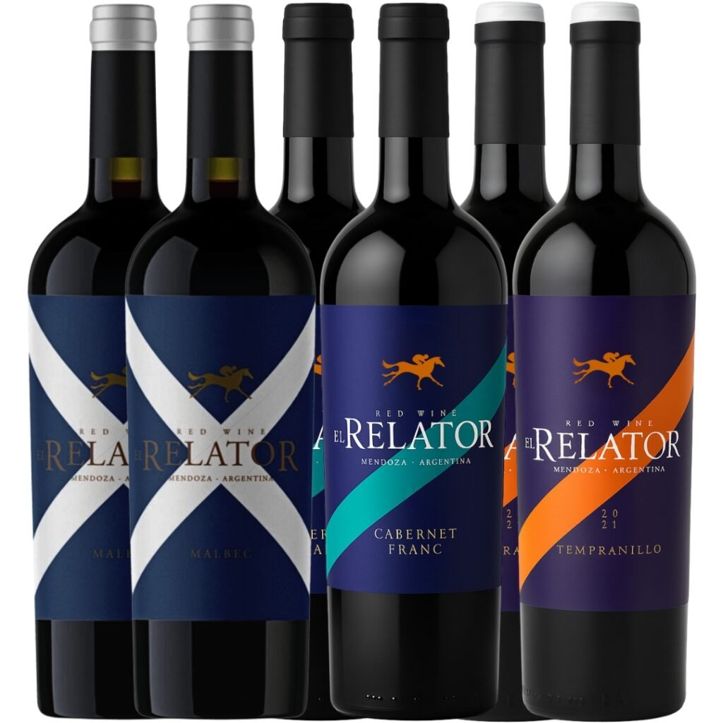 Mix Vino El Relator x6 unidades