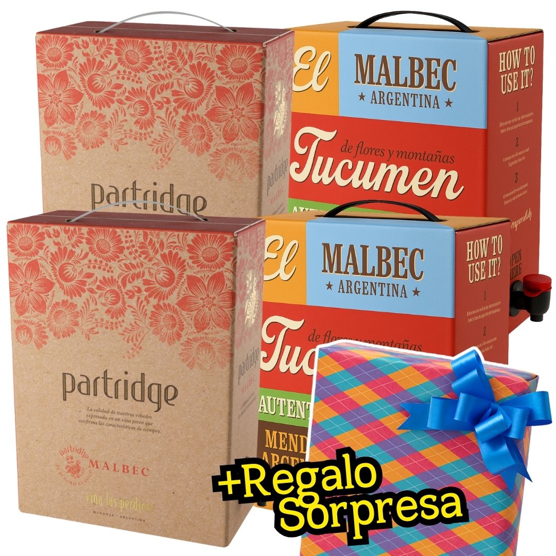 Mix Vinos Partridge y Tucumén Bag in Box x4