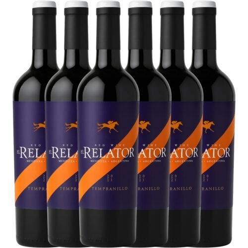 Vino El Relator Tempranillo x6 unidades