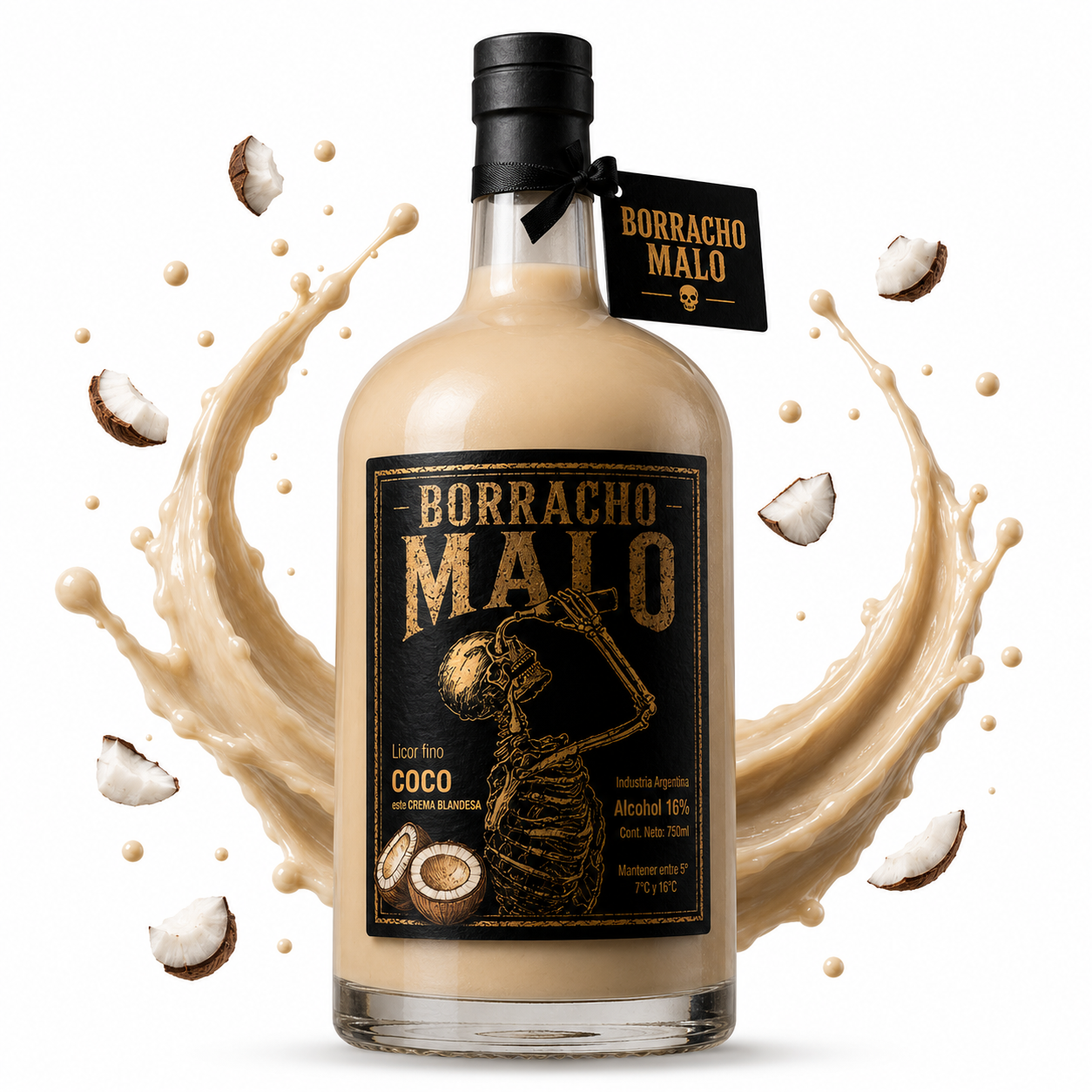 Crema Irlandesa Coco Borracho Malo 750ml
