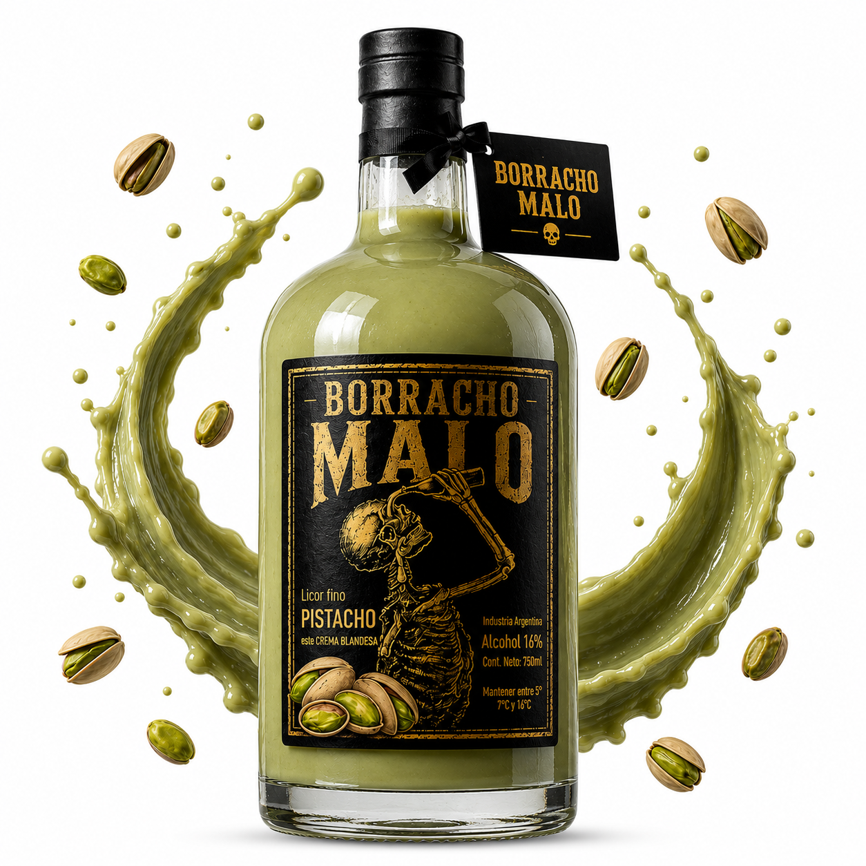 Crema Irlandesa Pistacho Borracho Malo 750ml