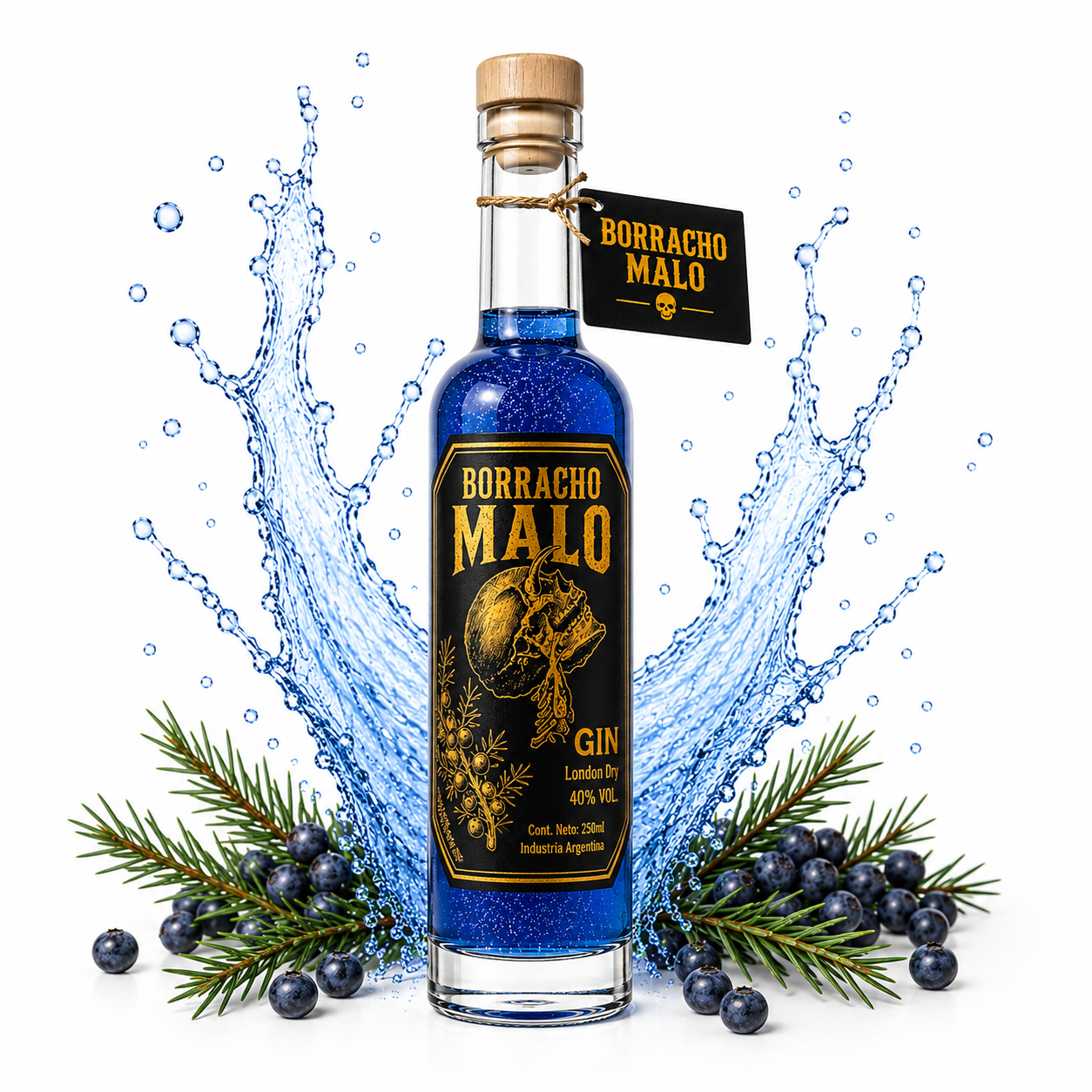 Gin London Dry Borracho Malo 250ml