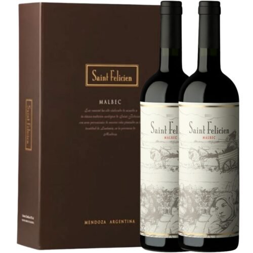 Estuche Vino Saint Felicien Malbec x2 unidades