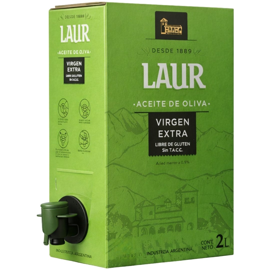 Bag in Box Aceite de Oliva Extra Virgen Laur 2 Litros