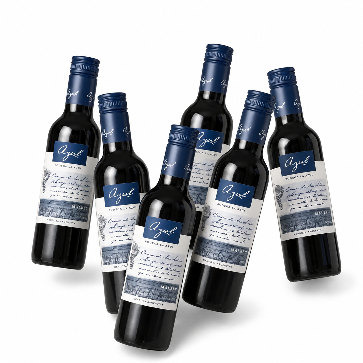 Caja x6 La Azul Malbec 375ml Media botella