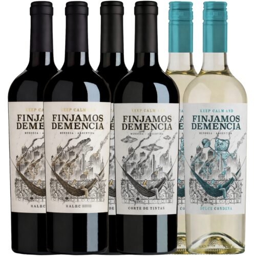 Mix Vino Finjamos Demencia x6 unidades