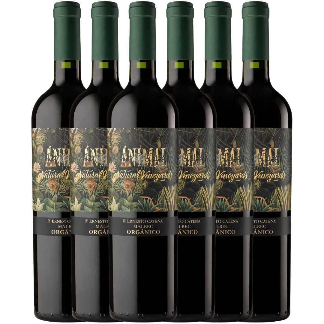 Vino Animal Orgánico Malbec x6 unidades
