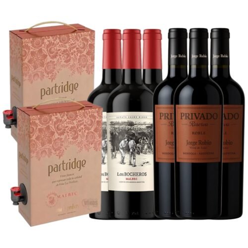 Bag y Botellas Malbec Partridge - Privado - Los Bocheros