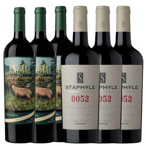 Caja 3 Vinos Animal Ernesto Catena + 3 Vinos Staphyle Partida Limitada