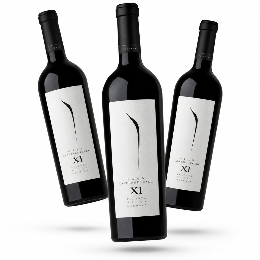 Mix Vertical Gran Pulenta Cabernet Franc 3 Añadas, selección premium de vinos Cabernet Franc argentinos de Pulenta Estate